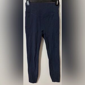 Halara High Waisted Leggings with Pockets Size Small 7/8 Length NWT